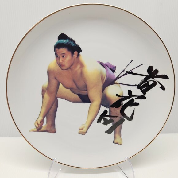 Takanohana Koji 65th Yokozuna Sumo Wrestler Decorative 10 Inch Souvenir Plate - Picture 1 of 5
